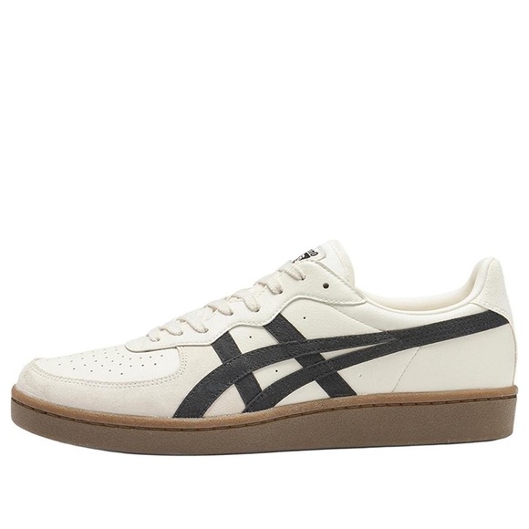Onitsuka Tiger GSM Cream Black Gum Leather Sneakers Unisex Women’s 8 Unisex 6.5
